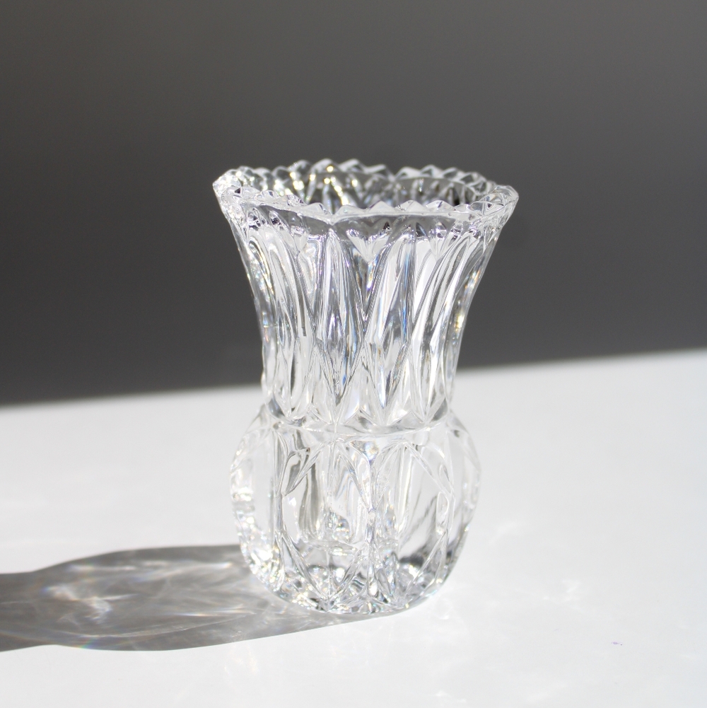 Vintage Princess House Lead Crystal Glass Small Vase